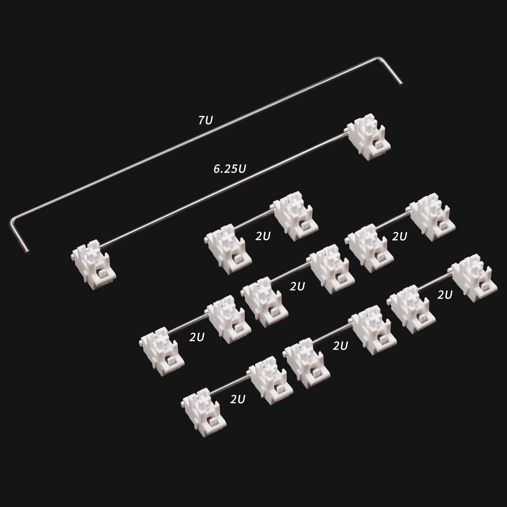 Gateron Pre-Lubed Plate Mounted Stablizers For Mechanical Keyboard