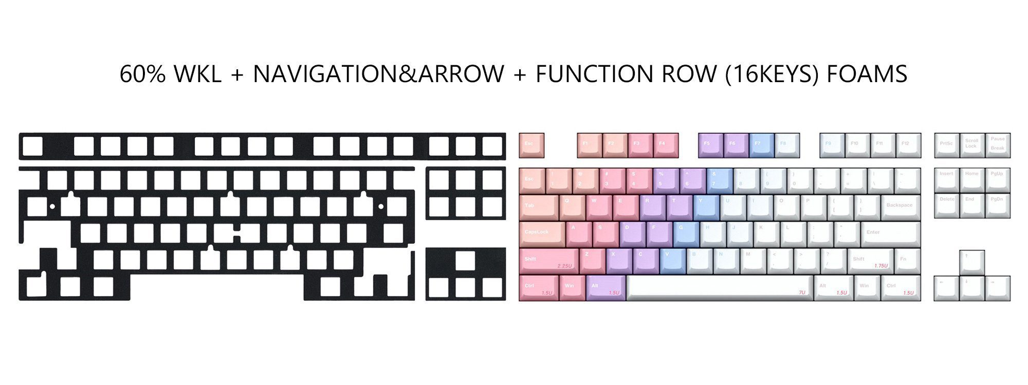 KBDfans 80% PCB Foams For Customized Mechanical Keyboard