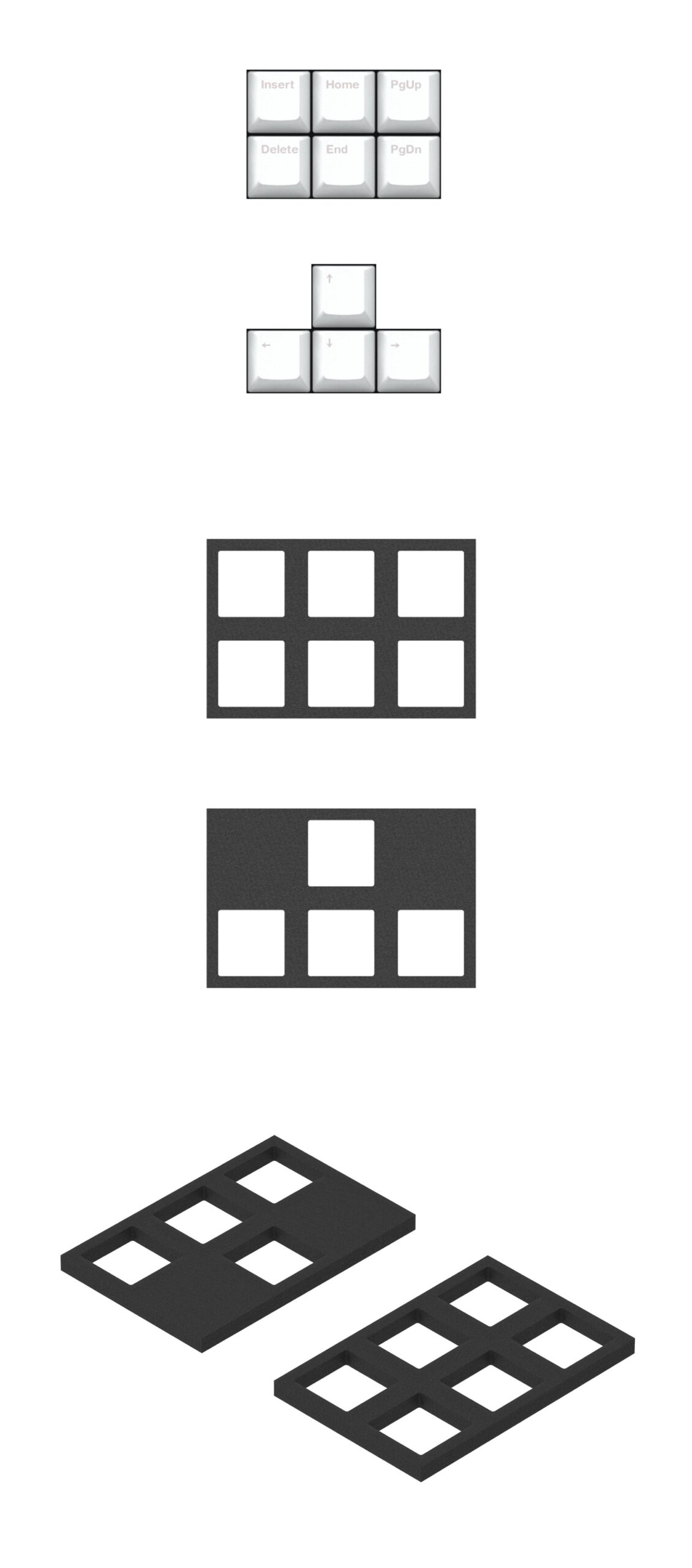 KBDfans 80% PCB Foams For Customized Mechanical Keyboard