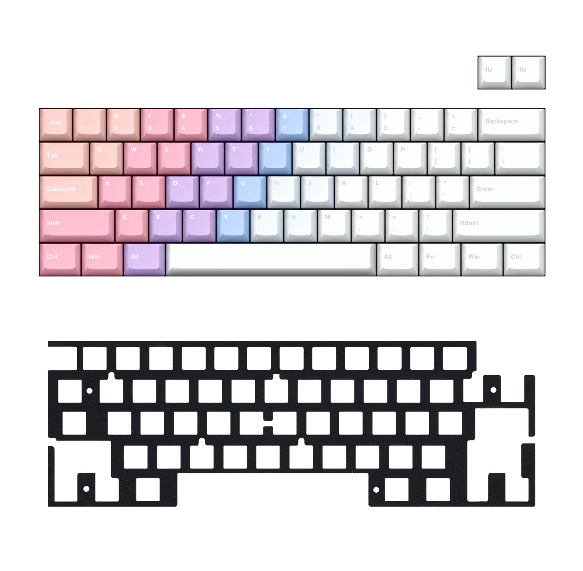 KBDfans DZ60 RGB-ANSI PCB Foam KBDfans DZ60 RGB-ANSI PCB Foam