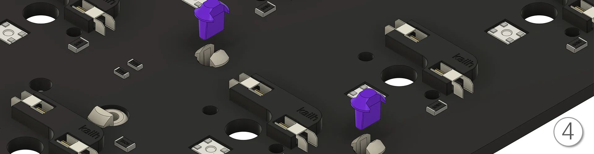 KBDfans PCB Mount Stabilizers Partner KBDfans PCB Mount Stabilizers Partner