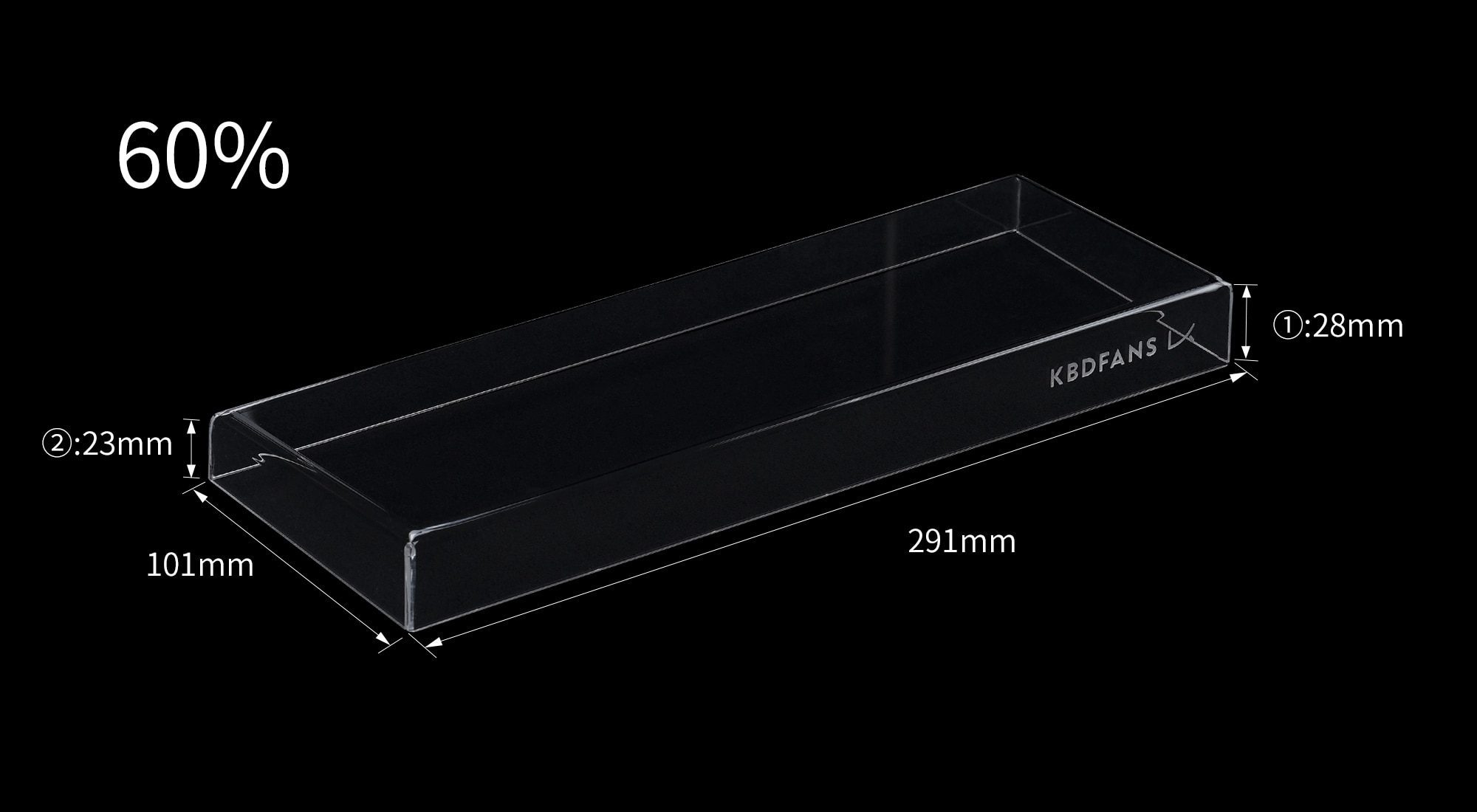 KBDfans 60% 65% 75% Acrylic Anti-dust Keyboard Cover KBDfans 60% 65% 75% Acrylic Anti-dust Keyboard Cover