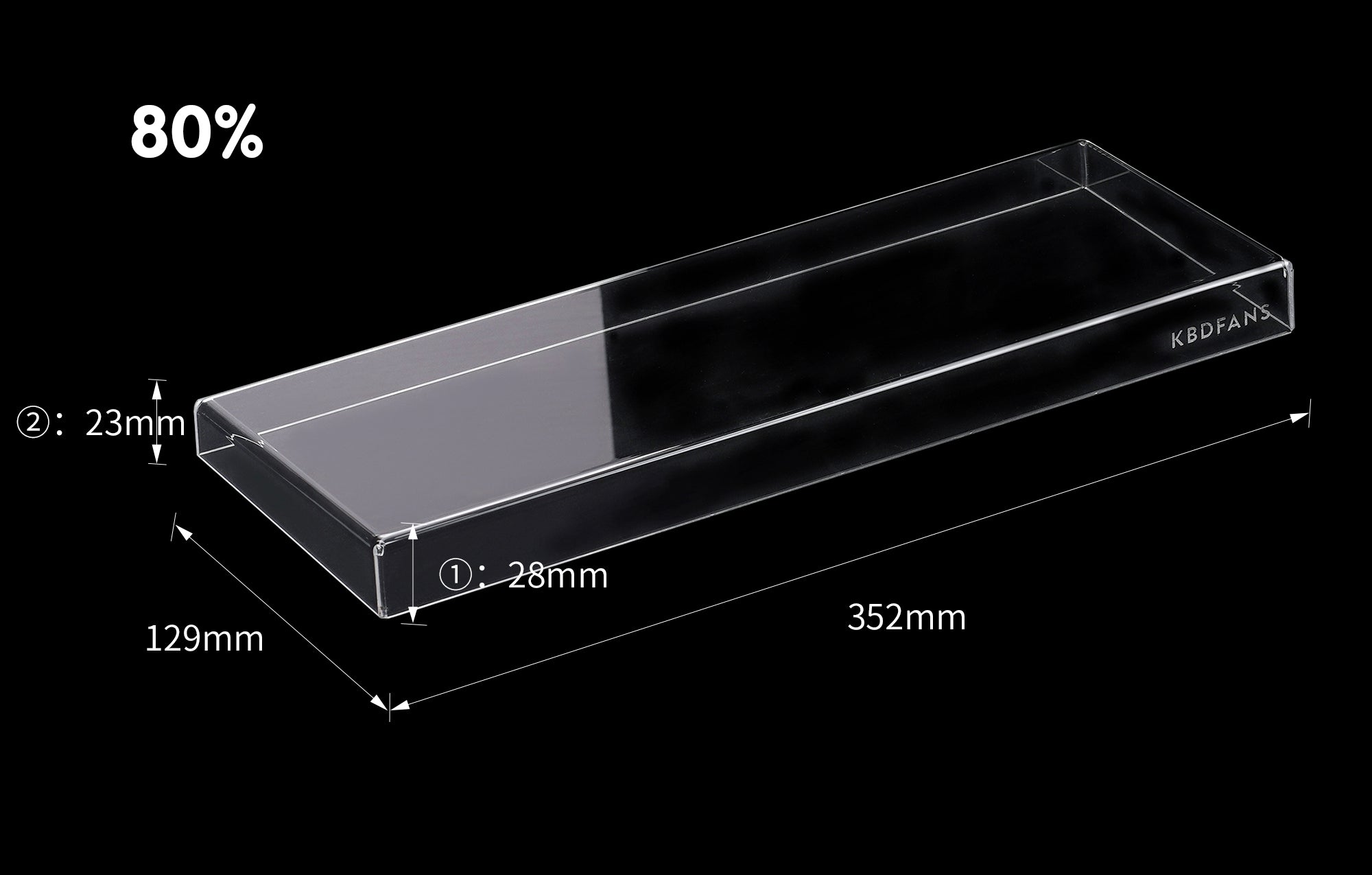 KBDfans 60% 65% 75% Acrylic Anti-dust Keyboard Cover KBDfans 60% 65% 75% Acrylic Anti-dust Keyboard Cover