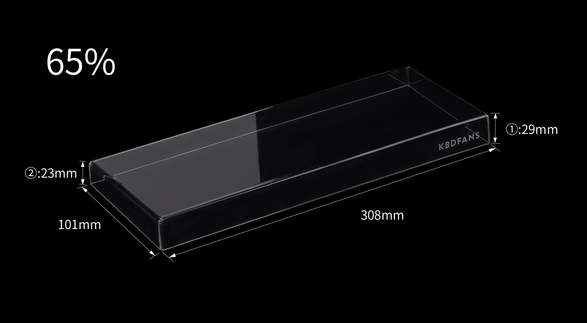 KBDfans 60% 65% 75% Acrylic Anti-dust Keyboard Cover KBDfans 60% 65% 75% Acrylic Anti-dust Keyboard Cover
