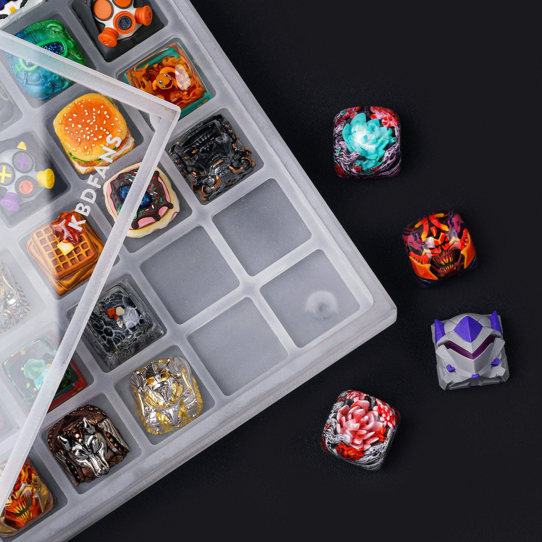KBDfans Acrylic Keycaps Collector Box
