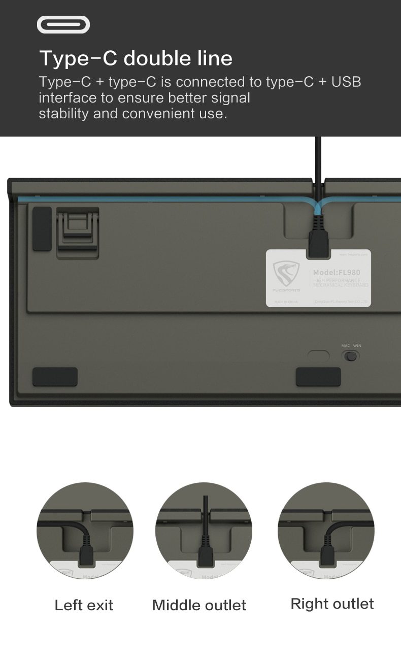 FL·ESPORTS FL980 98-Key Mechanical Keyboard Single-Mode Wired Six-Key Hot-Swappable Version Game Office Dedicated FL·ESPORTS FL980 98-Key Mechanical Keyboard Single-Mode Wired Six-Key Hot-Swappable Version Game Office Dedicated