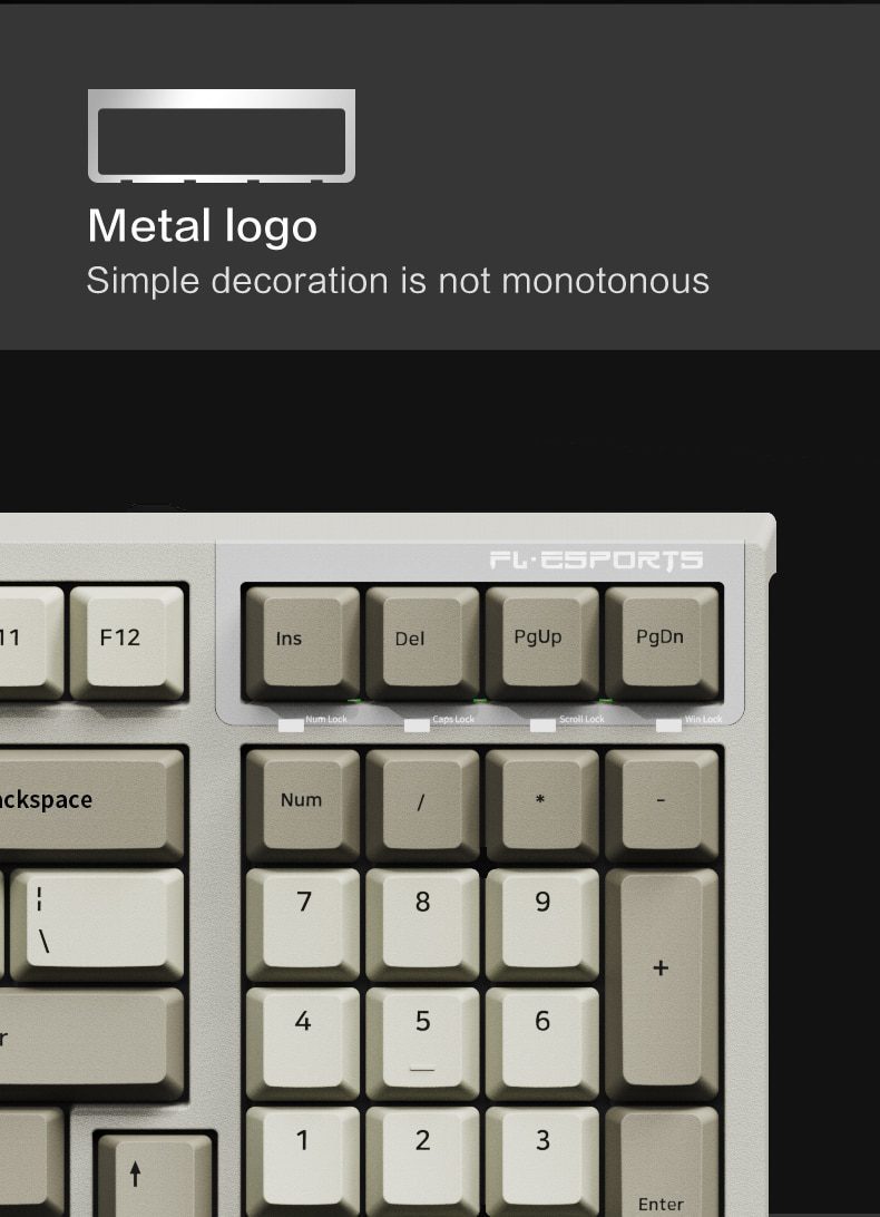 FL·ESPORTS FL980 98-Key Mechanical Keyboard Single-Mode Wired Six-Key Hot-Swappable Version Game Office Dedicated FL·ESPORTS FL980 98-Key Mechanical Keyboard Single-Mode Wired Six-Key Hot-Swappable Version Game Office Dedicated