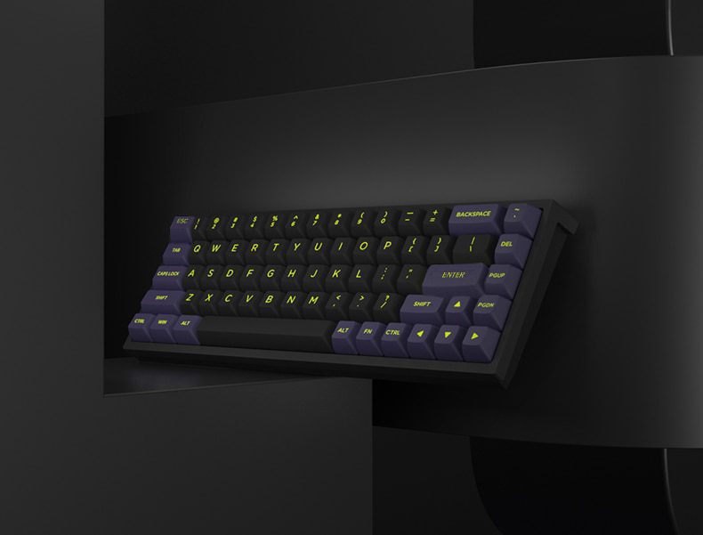 FL·ESPORTS FL680 Three-Mode Mechanical Keyboard 68 Keys RGB Hot-Swappable 2.4G Wireless Bluetooth Wired Win/Mac/iPad